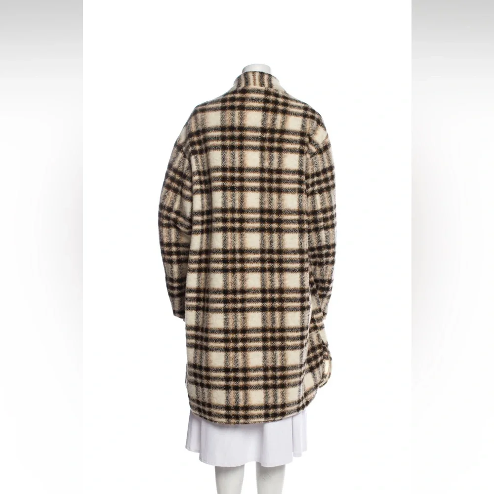 NWT Isabel Marant Plaid Wool Jacket Size 10 US (42 FR) - Picture 3 of 3